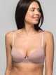 Бюстгальтер без косточек бесшовный с Push-up бесшовный brabrabra 015С 65A Бледно-розовый (6907208007999) - изображение 1