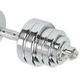 Гантели разборные стальные хромированные 40кг Zelart TA-8044-40 2шт по 20кг хром - изображение 4