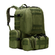 Рюкзак тактичний +3 підсумки AOKALI Outdoor B08 75L Green - зображення 1