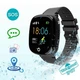 Умные детские часы-телефон Baby Smart Watch с GPS-трекером Hw11 Aqua Plus Черные - изображение 2