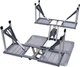 Алюминиевый стол для пикника раскладной с 4 стульями Folding Table 85х67х67 см (Синий) - изображение 7