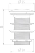 Донный клапан для раковины AQUA RODOS Terra 90443 без перелива хром - изображение 4