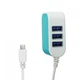 Зарядное устройство на 3 USB порта - Голубой (Арт. 5556) - изображение 4