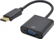Адаптер STLab DisplayPort Male - VGA Female HD 1080P, 0.18 м Чорний (U-997) - зображення 1