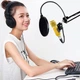 Студийный микрофон Music D.J. M800U со стойкой и ветрозащитой Gold - изображение 3