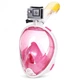 Маска для плавания полнолицевая Free Breath M2068G L/XL Розово-белый (hub_np2_10960 - изображение 7
