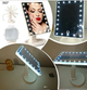 Косметическое зеркало настольное с подсветкой светодиодной Large Led Mirror для макияжа 22 LED-лампочки 10-ти кратное увеличение Белый - изображение 7