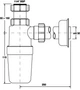 Сифон пластиковый для раковины McALPINE без слива 1 1/4x32 высокий (5036484500120) - изображение 2