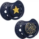 Пустушка силіконова динамічна Lovi Stardust 0-3 місяців 2 шт. Синя (22/892_blue) - зображення 1