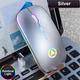 Мышь беспроводная SKY (A2) Silver, аккумулятор, RGB - изображение 3