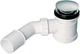 Сифон пластиковый для поддона McALPINE HC26CLCP 50 мм Click-Clack h90 мм с накладкой из латуни 70х40/50 мм (5036484015754) - изображение 1