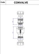 Клапан зворотного потоку води McALPINE CONVALVE з мембраною 22х22 мм (5036484008138) - зображення 2
