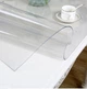 Мягкое стекло Силиконовая защитная скатерть Soft Glass 1.3х1.0 м (толщина 2мм) Прозрачная - изображение 8