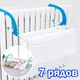 Подвесная сушилка Fold Clothes Shelf Голубая Съёмная навесная для обуви одежды белья на батарею - изображение 1