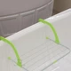 Підвісна сушарка Fold Clothes Shelf Зелена Навісна знімна для взуття одягу білизни на батарею - зображення 8
