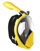 Полнолицевая маска для плавания Aolais yellow lemon желтая размер S/M - изображение 1