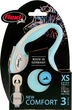 Поводок-рулетка Flexi New Comfort XS лента 3 м Голубой (4000498043417) - изображение 2