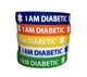 Силиконовый браслет диабетика Линия 24 I AM DIABETIC набор 5 штук - изображение 1