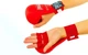 Накладки (перчатки) для карате PU Everlast BO-3956-R красный размер S - изображение 2