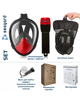 Маска для дайвинга полупрофессиональная Seagard Easybreath II Generation Black-red S\M полнолицевая с креплением для камеры - изображение 5