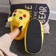 Домашние закрытые тапочки Пикачу для кигуруми Jamboo детские S 26-31 р (21 см) желтые - изображение 2
