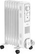 Масляный обогреватель радиатор 7 секций ECG OR 1570 1500Вт 3 уровня терморегулятор батарея Серый электрический 20м напольный мобильный предохранитель - изображение 2