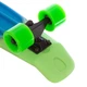 Скейт пенни борд Penny Fish Skateboards RUBBER SOFT 412-1 22" Purple-Blue-Green, зеленые колеса - изображение 5