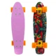Скейт пенні борд Penny My Go Fish Skateboards EDEN 4442-3 22" Pink-Black-Red, помаранчеві колеса - зображення 1