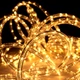 Светодиодная новогодняя гирлянда на 8 метров Xmas Rope Light WW Теплый желтый, новорічна гірлянда на ялинку (1008091-White-2) - изображение 5