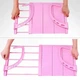 Складная балконная полка с сушилкой Multi-functional Balcony Shelf Розовая - изображение 4