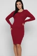 Сукня жіноча трикотажна Carica KP-6565-33 59159 ONE SIZE бордовий - изображение 2