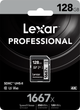 Карта памяти Lexar Professional 1667x SDXC 128GB Class 10 UHS-II V60 U3 (843367114801) - изображение 3