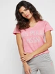 Пижама (футболка + штаны) U.S. Polo Assn 16221 M Розовая (8680557250183) - изображение 3