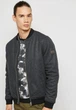 Чоловіча куртка - бомбер Solid Blouson Jacket&nbsp;-&nbsp;Bomber Сірий Розмір S (6179704-8288) - изображение 1