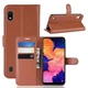 Чехол Luxury для Samsung Galaxy A10 2019 (A105) книжка коричневый - изображение 1
