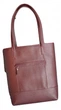 Женская сумка Luxury Leather Accessories "Tote bag" из натуральной кожи цвета Марсала-бордо - изображение 1
