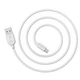 Кабель Borofone BX14 USB to MicroUSB 2m білий - зображення 1