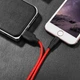 Кабель Hoco X21 Plus USB to Lightning 2m чорно-червоний - зображення 2