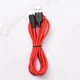 Кабель Hoco X21 Plus USB to Lightning 2m чорно-червоний - зображення 3