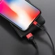 Кабель Hoco X26 USB to Lightning 1m черно-красный - изображение 2