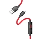 Кабель USB Hoco S13 з таймером, USB to Lightning, 2.4А, 1.2m, червоний - зображення 1