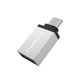 Адаптер перехідник Borofone BV3 Type-C to USB 3.0 (F) сріблястий - зображення 1