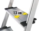 Стремянка алюминиевая Hailo L80 Standard Line 3 ступени (8040307) - изображение 2