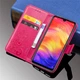 Чохол Clover для Xiaomi Redmi Note 7 / Note 7 Pro книжка шкіра PU малиновий Без бренду - зображення 6