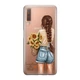 Тонкий cиликоновый чехол Unique Covers на Samsung Galaxy A7 2018 девушка с цветами подсолнечника (2018 Galaxy A750) - изображение 1