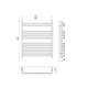 Сушка для рушників WarmShop T8 680x500 (31068050) - зображення 3