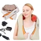 Роликовий масажер для шиї і спини Massage Pillow від 12V і 220V (для будинку і машини) Massager Of Neck Kneading - зображення 5
