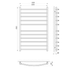 Сушка для рушників WarmShop T18/1 600x500 (31060050) - зображення 3