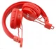 Бездротові Bluetooth стерео навушники NIA X3 Plus з МР3 та FM Red - зображення 3