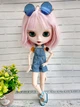 Блакитні сонцезахисні окуляри в футлярі для ляльок Blythe 30 див. (9104) - зображення 3